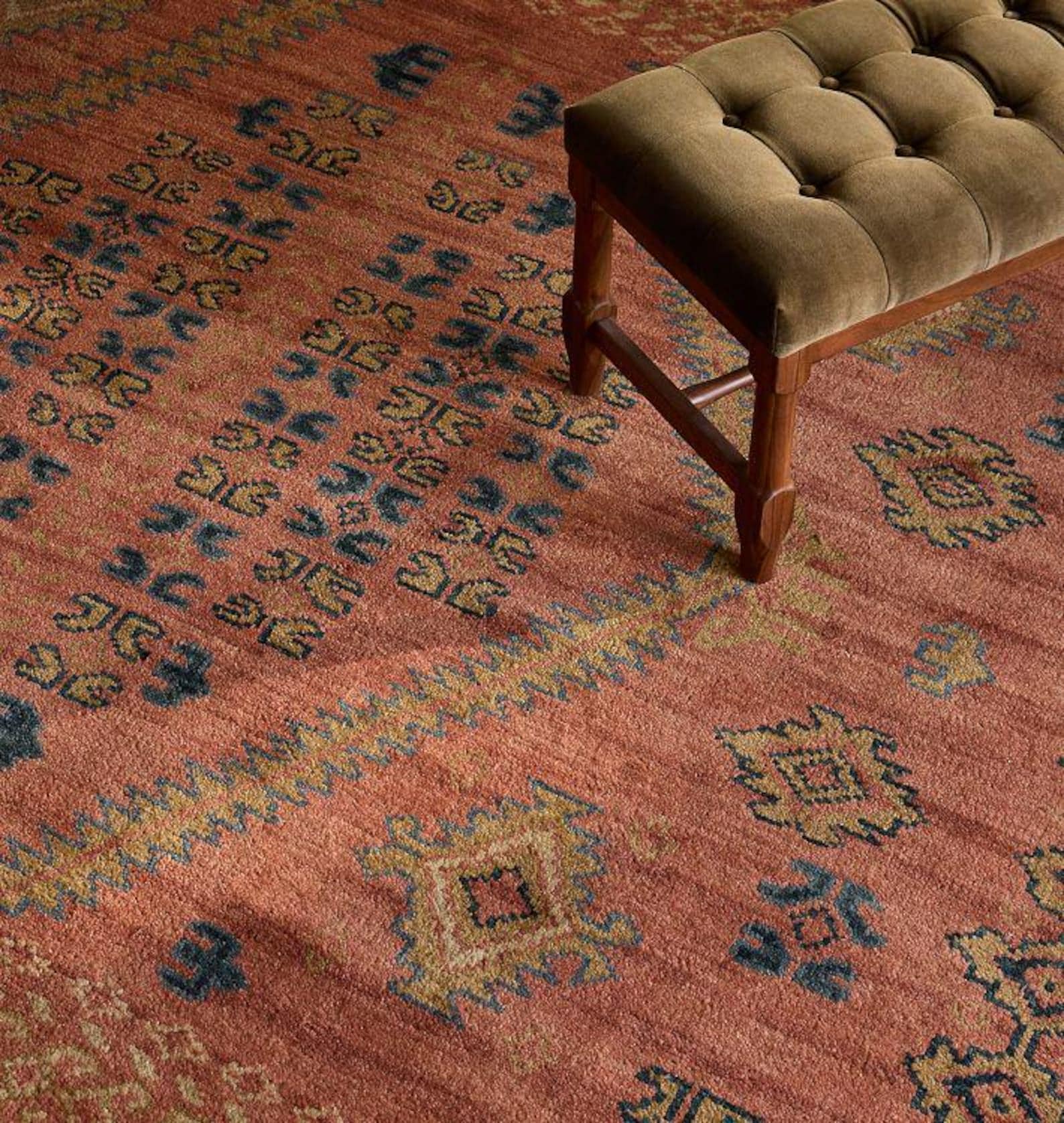 Tapis brodé | Parenthèse Vintage