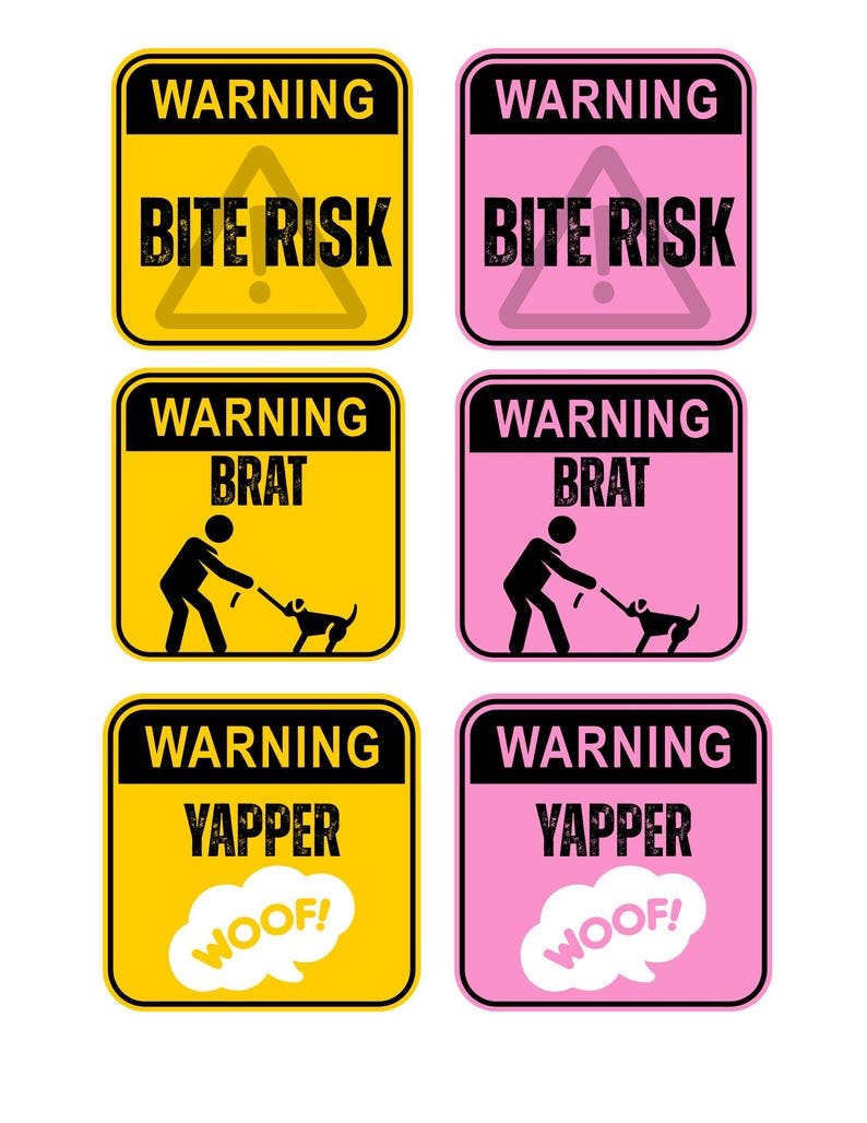Yapper Sign Warning Clip Badges - Fursuit/cosplay Info Badge Accessory - Etsy