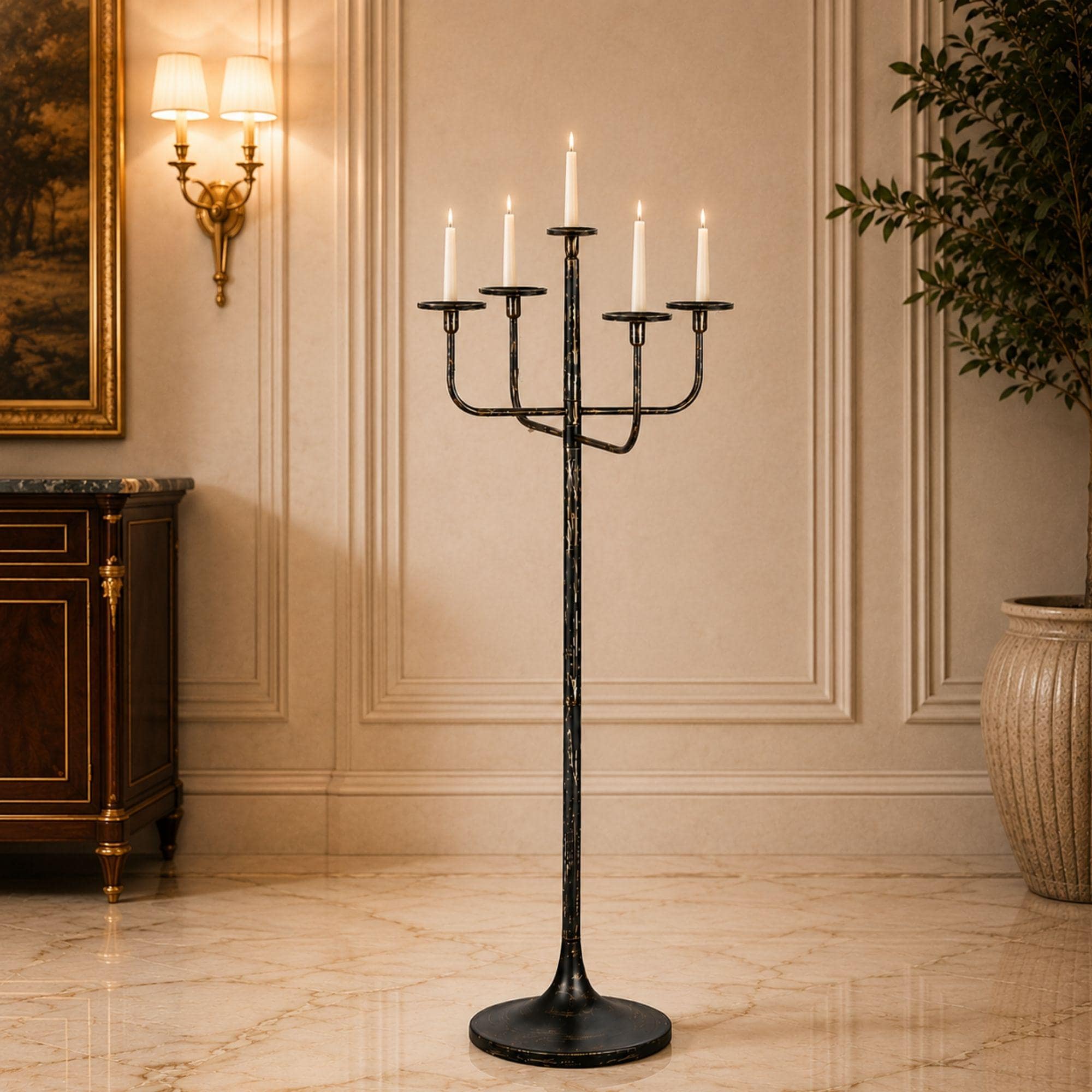 Floor Candelabra 47" Tall