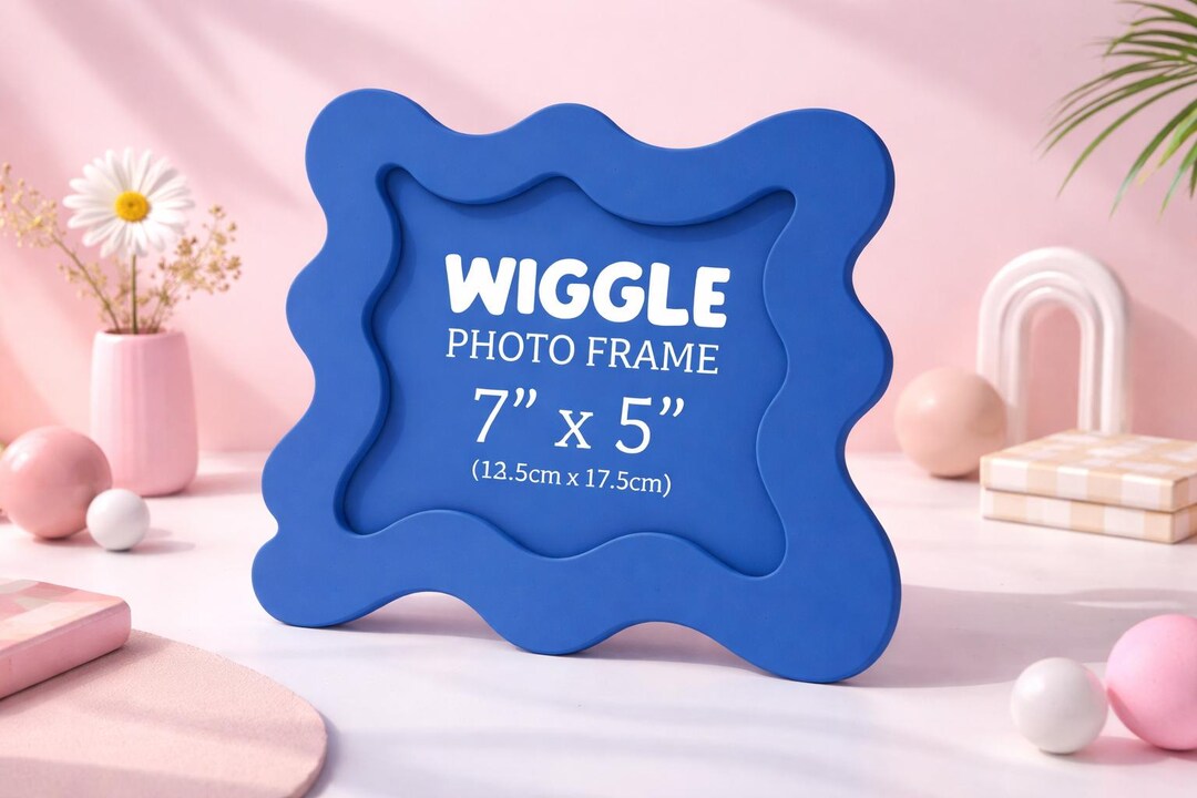 Wiggle Photo Frame 7x5 Inch, Fun Kids Bedroom Decor, Push Fit Assembly ...