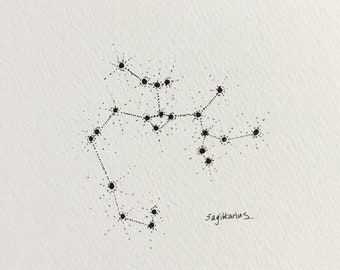 Zodiac Constellation Drawings - Single, Double or Family