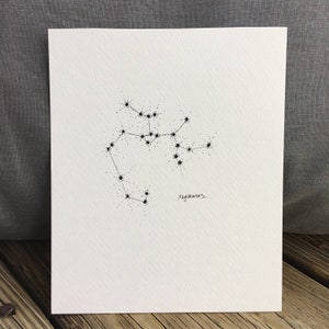 Dessins de la constellation du zodiaque - célibataire, double ou familial