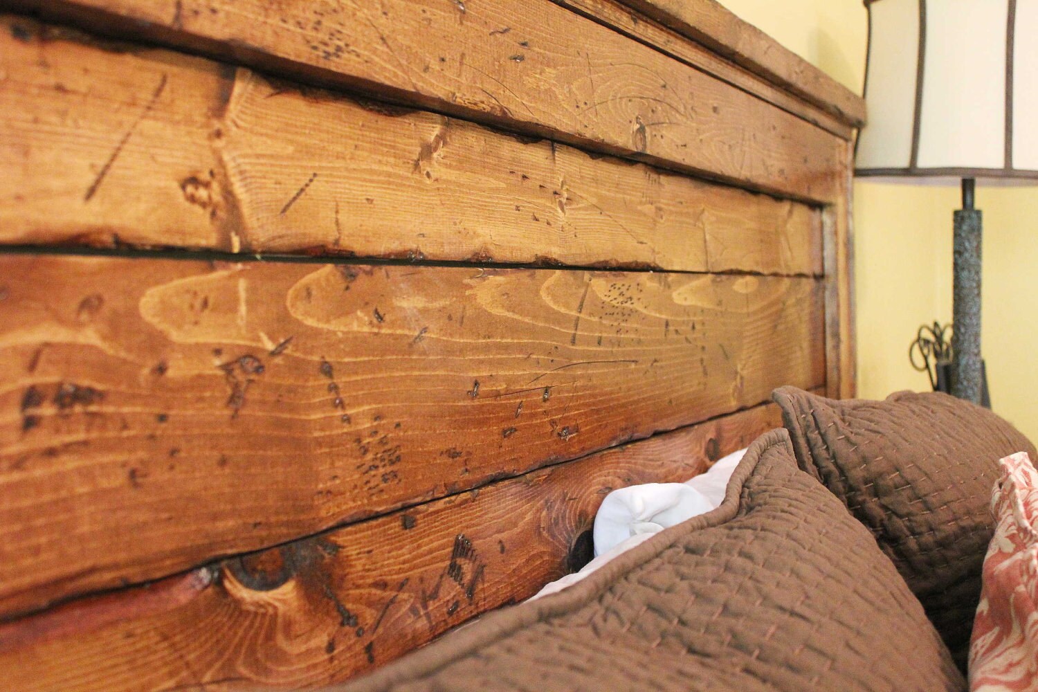 King Reclaimed Wood Headboard and Footbaord Etsy