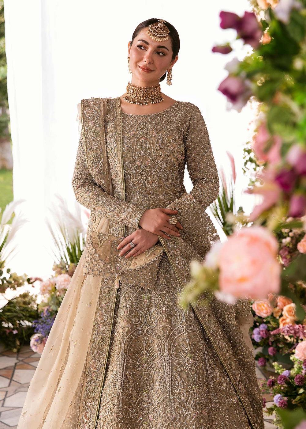 engagement dresses for pakistani brides Embellished Bridal Pakistani Engagement Dress Online 2021 CUSTOM SIZE main image 1