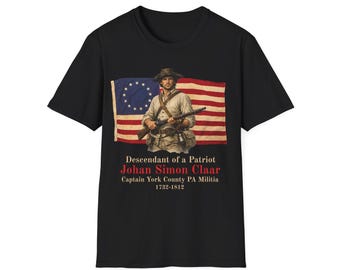 Custom Revolutionary War Patriot T-Shirt | Descendant Militia Apparel