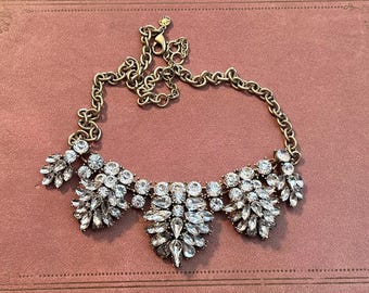 Vintage J. Crew Crystal Statement Necklace