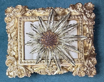 Vintage Sarah Coventry Sunflower Brooch/Pendant- Gold Tone