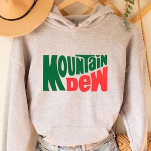 Sudadera con capucha Mountain Dew, Mountain Dew, refresco Mountain Dew Code Red, para amantes de Mountain Dew, regalo de Mountain Dew