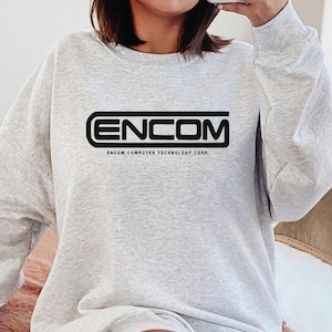 Encom Computers-sweater, ENCOM Tron-t-shirt, Computer Flynn Arcade 1982 Sci-Fi Master Control Program