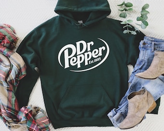 Sudadera con capucha Dr. Pepper, refresco Dr. Pepper, regalo retro Dr. Pepper, fan de Dr. Pepper, regalo con el logotipo vintage retro