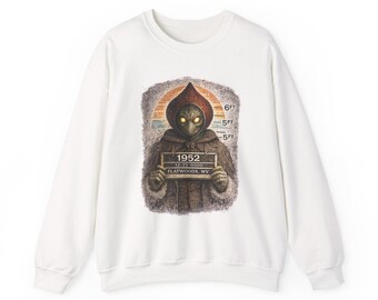 Sudadera con foto policial del monstruo de Flatwoods