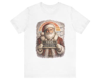Camiseta con foto policial de Papá Noel