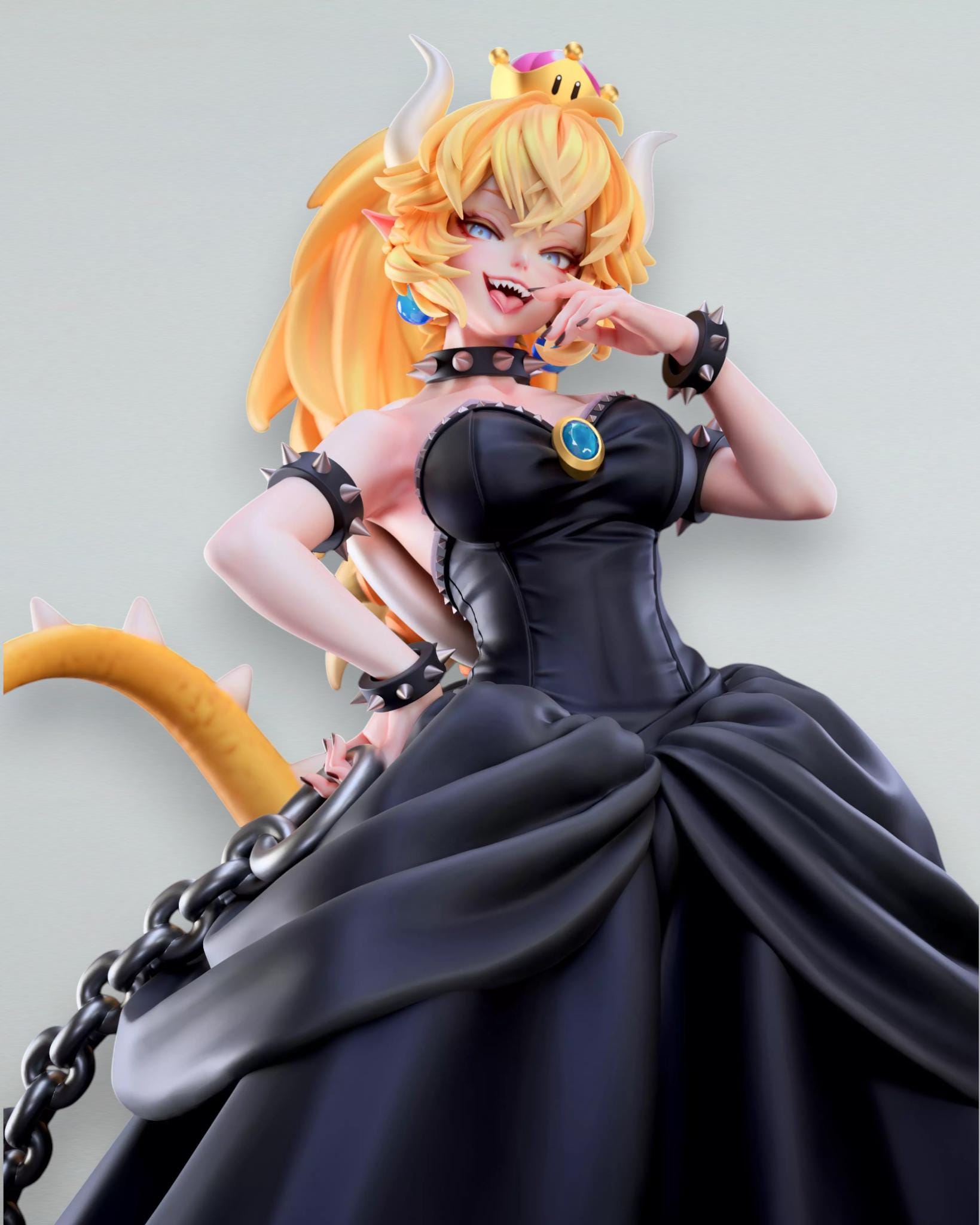 Black Bowsette Dress - Etsy
