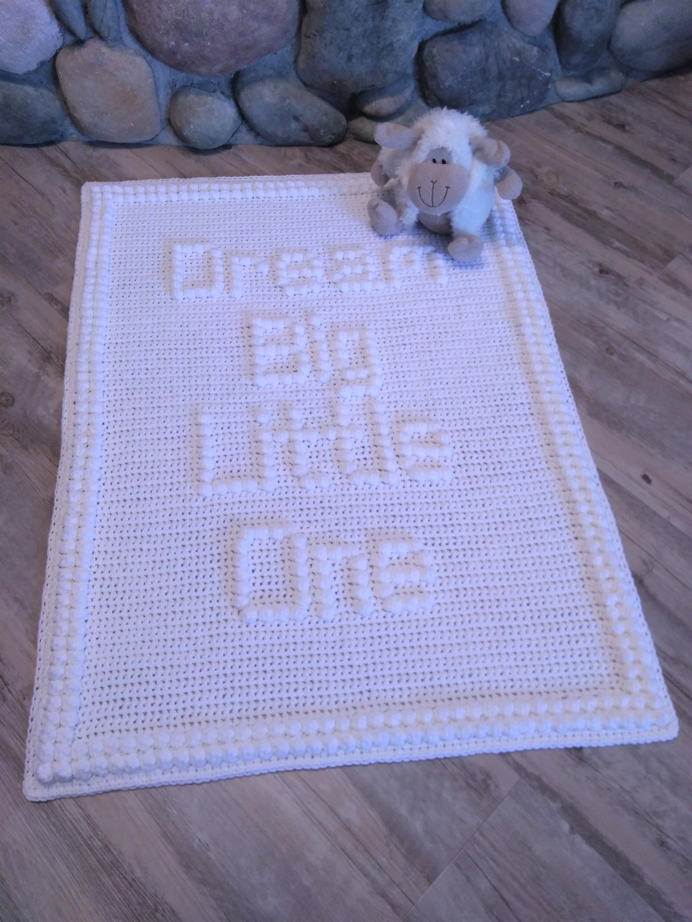 Bobble stitch baby blanket sale