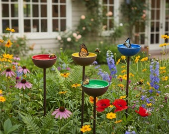 Bestäubertränke, Schmetterlings-Kolibri-Feeder, Bienen-Wasserschüssel-Gartendeko