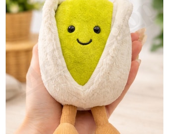 Pistachio Plush Toy, Smiling Nut Stuffed Doll, Home Decor Gift