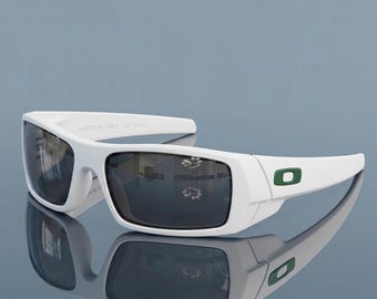 Neu* Oakley Gascan Polarisierte Sonnenbrille - Weißer Rahmen 009014