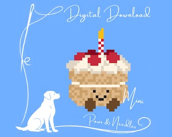 Mini Cake Stitch Chart Digital Download