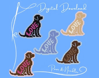 Love Lab Stitch Chart - Digital Download