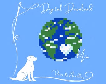 Mini Earth Day Stitch Chart Digital Download