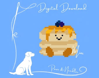 Mini Pancake Stitch Chart Digital Download
