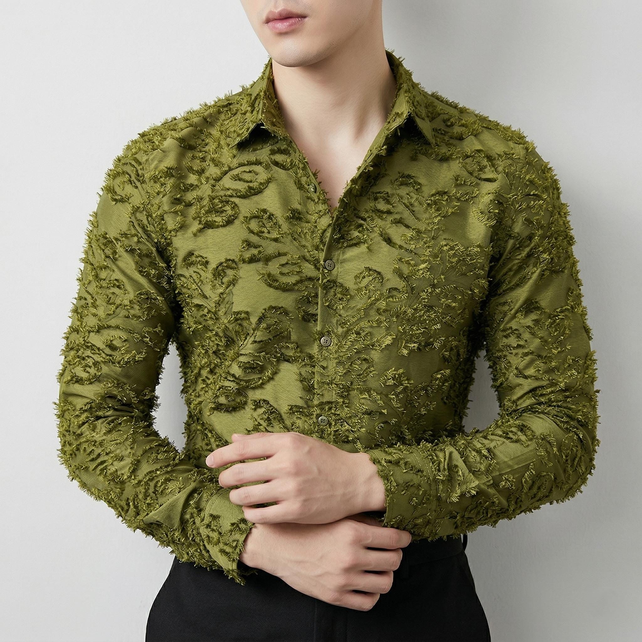 Mens Green Floral Dress Shirt - Etsy Mens Green Floral Dress Shirt - Etsy