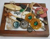 Lot of Vintage Crafting Items for Altered Art
