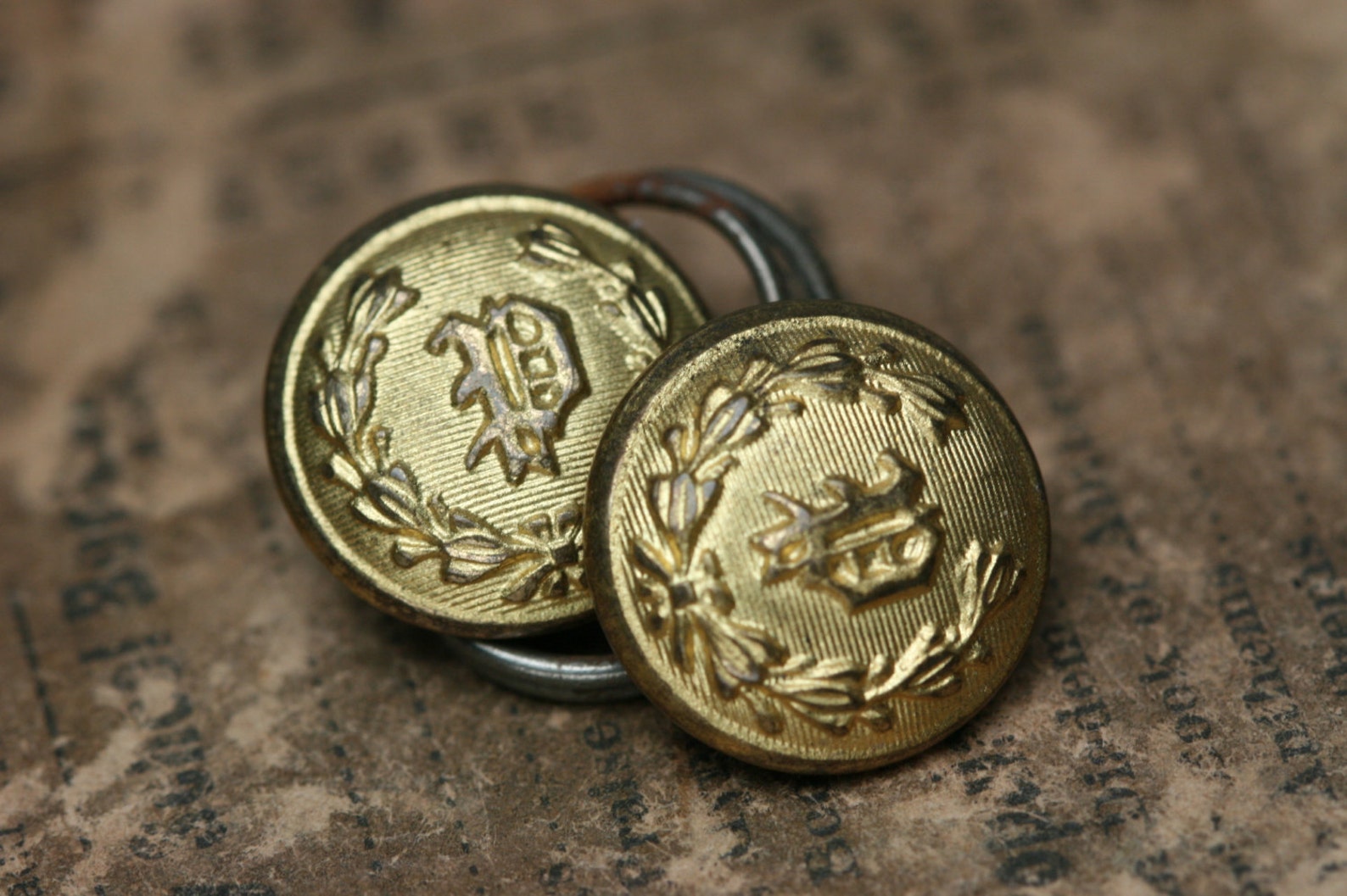 Vintage/antique Police Uniform Buttons 3pc Etsy