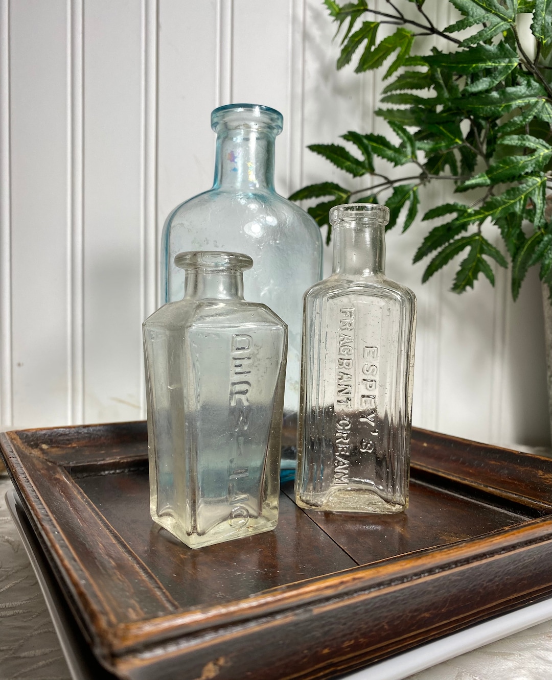 Lot of 3 Antique/vintage Bottles Display or Collection Etsy