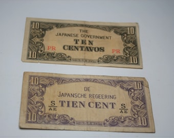 1942 Japan Malaya 10 Dollars Note - WWII Occupied Malaysia
