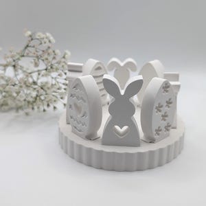 Świecznik "Easter Joy", ręcznie robiona dekoracja wielkanocna, prezent wielkanocny, wianek wielkanocny, styl skandynawski, dekoracja wielkanocna, prezent, jajko wielkanocne, zajączek wielkanocny, ceramika, Keraflott