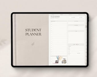 Digitaler Studienplaner Deutsch + Englisch | GoodNotes Notability iPad | Semesterplaner Studium