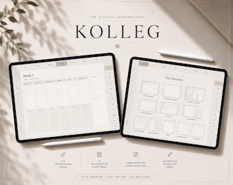 Digitaler Lehrerplaner 2026 2027 DEUTSCH | GoodNotes Lehrerkalender