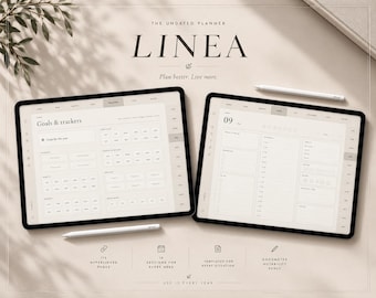 Planejador digital sem data, planejador GoodNotes