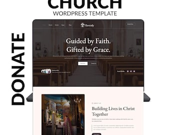 Church Theme for WordPress – Christian Church Website Template for Nonprofit and Religious Organizations
