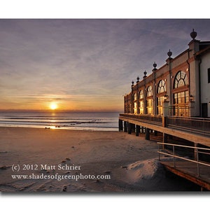 Ocean City NJ Art &quot;Music Pier at Sunrise&quot; - Fine Art Photo - New Jersey Beach Shore - Beach House - 0687