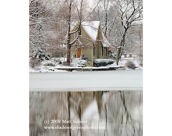 Yardley Art Print - "Lake Afton in Winter" - Bucks County, Fine Art Photograph Photo, Foliage - 0488