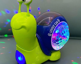 Caracol de juguete musical luminoso – Se activa mediante interruptor