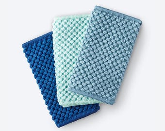 Norwex Counter Cloths Set of 3: Sea Mist, Navy, & Teal