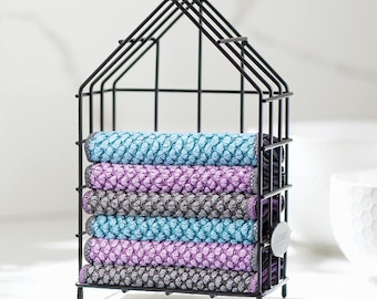 Norwex Counter Cloths & Box Set graphite/eggplant/teal