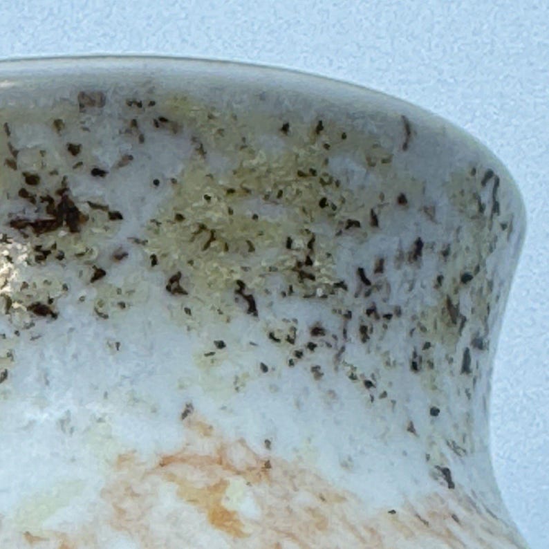 Vases Anthropologie Set 2 Ceramic Bud Orange Reactive Glaze Round 4Home Decor image 2