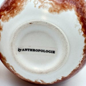 Vases Anthropologie Set 2 Ceramic Bud Orange Reactive Glaze Round 4Home Decor image 6