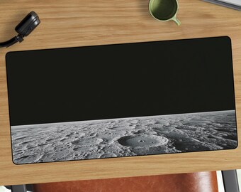 Tappetino da scrivania "Vuoto Lunare" / Tappetino per mouse con superficie lunare