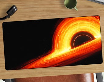 Tappetino da scrivania con buco nero supermassiccio / Tappetino per mouse con spazio cosmico