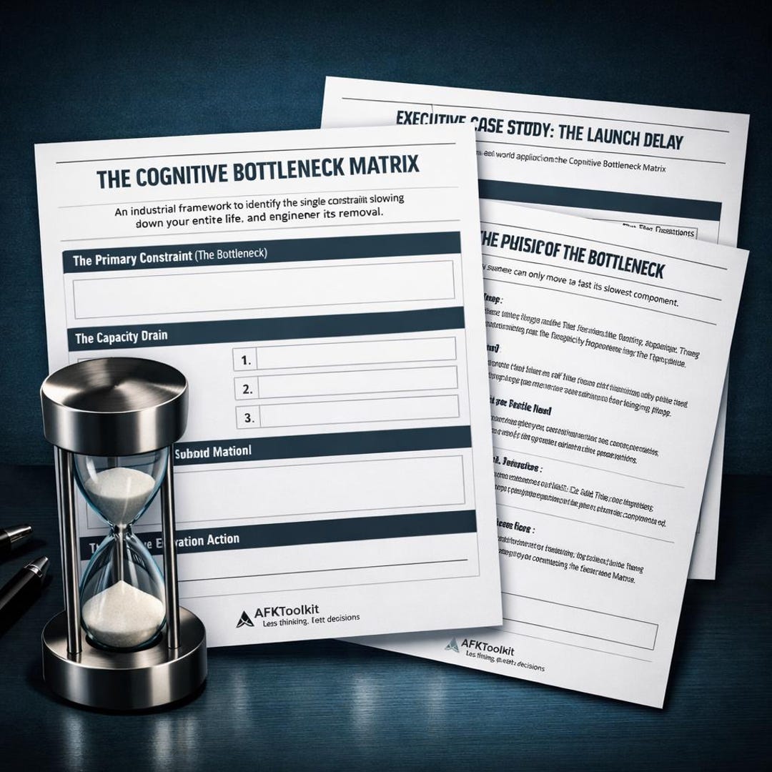 Bottleneck Analysis Matrix | 3-page Productivity Framework, ADHD ...