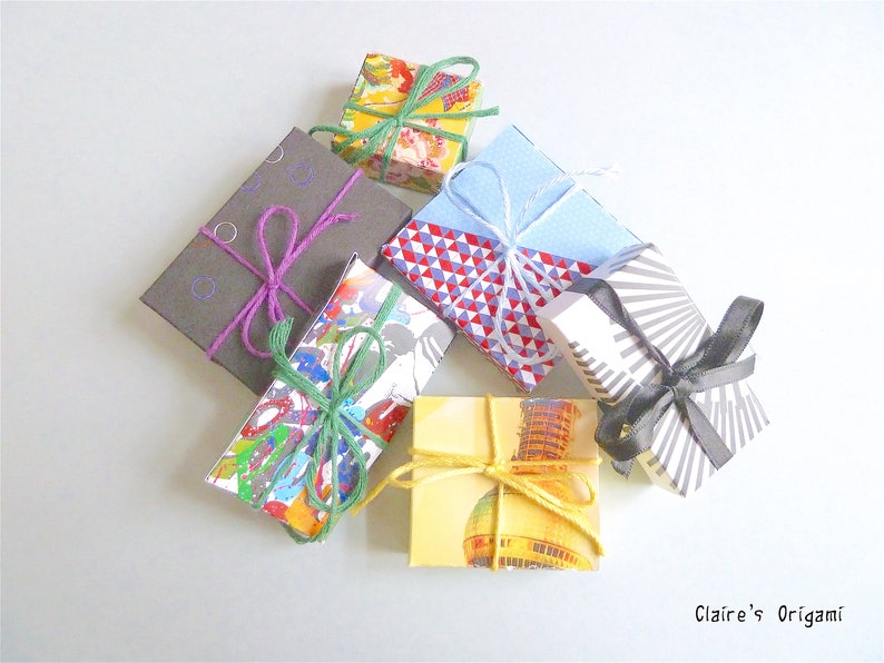 3 Pink Butterflies Origami earrings in folded Japanese paper available with clips handmade gift for her