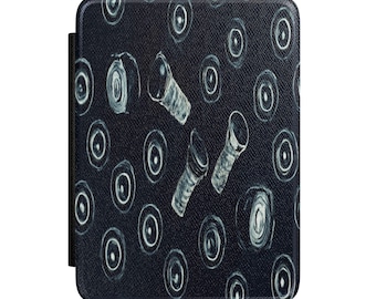 Custodia per Kindle con motivo artistico di dadi e bulloni, design per involucro di strumenti artistici