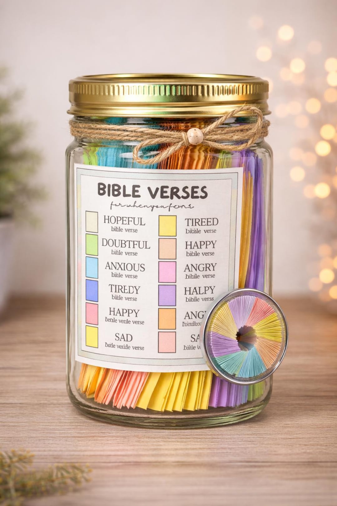 Scripture Memory Jar Handcrafted Scripture Jar - Etsy