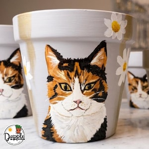 Maceta de terracota de 15 cm pintada a mano y personalizable: Múltiples opciones de diseño.