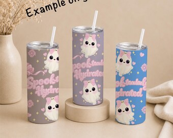 Papier d'emballage mince pour gobelet, 12 oz PNG | Design fantasmagorique par sublimation (téléchargement numérique)